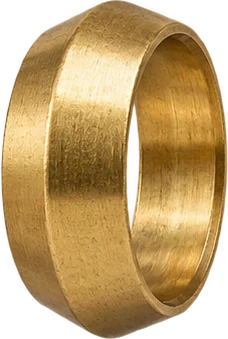 Anillo de compresión de latón recortado